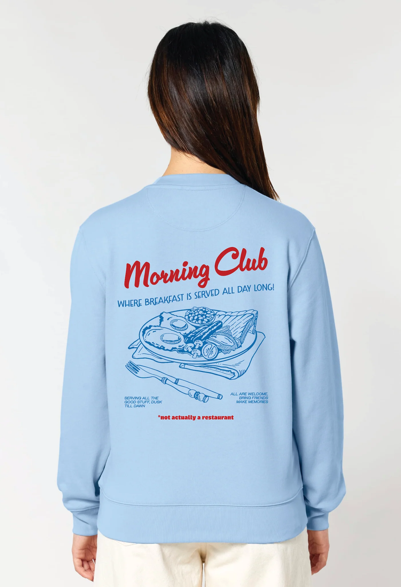 Breakfast Fry-Up Organic Cotton Sweatshirt - Image 9