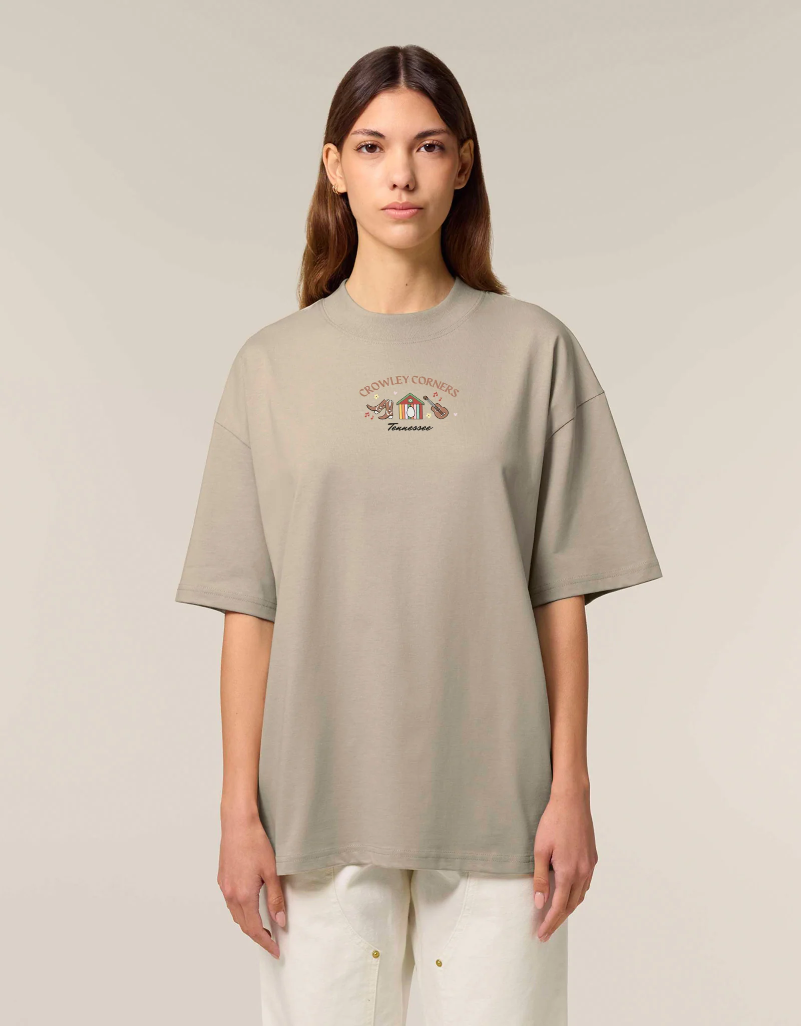 Crowley Corners Oversized Organic Cotton T-Shirt - Image 3