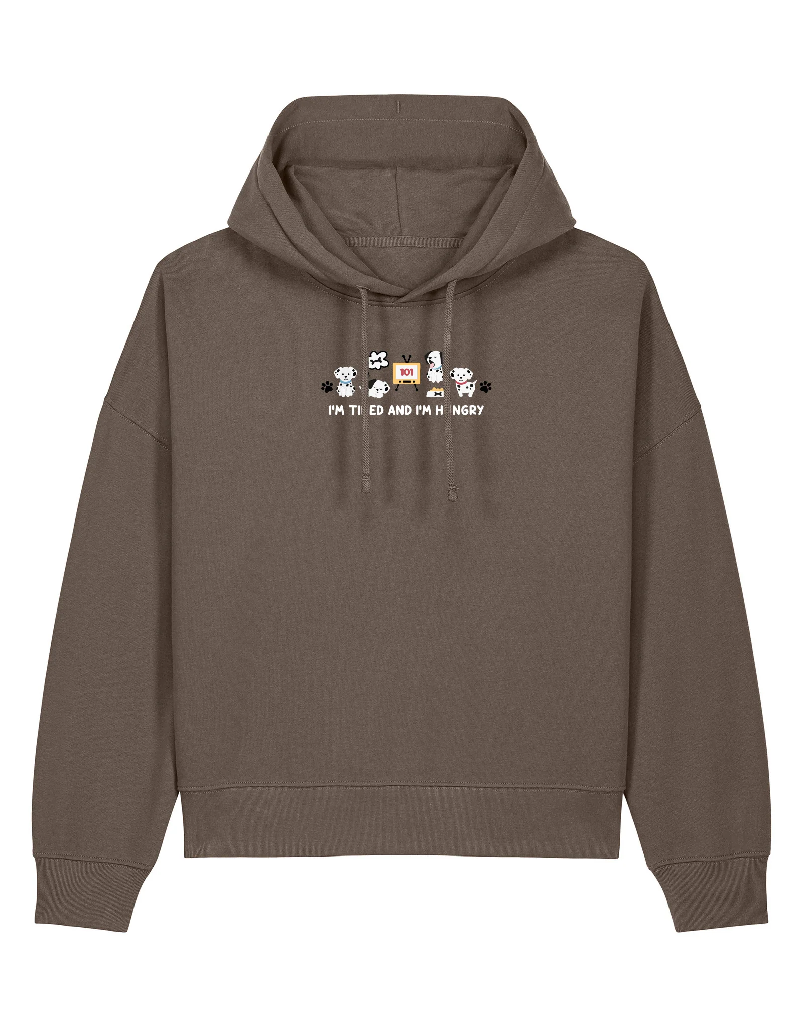 Dogs Embroidered Boxy Organic Cotton Hoodie - Image 3