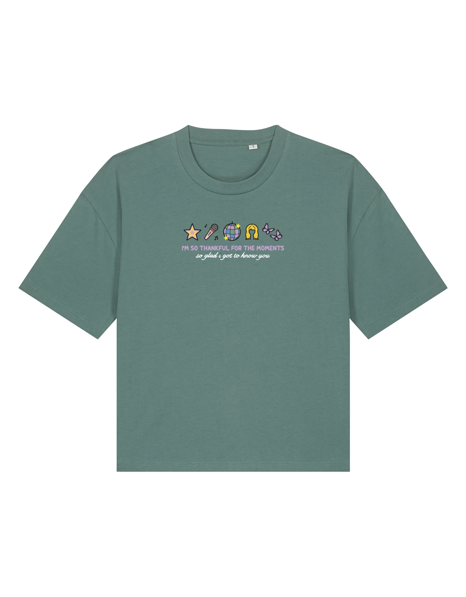 Hannah Icons Embroidered Boxy Organic Cotton Tee - Image 6