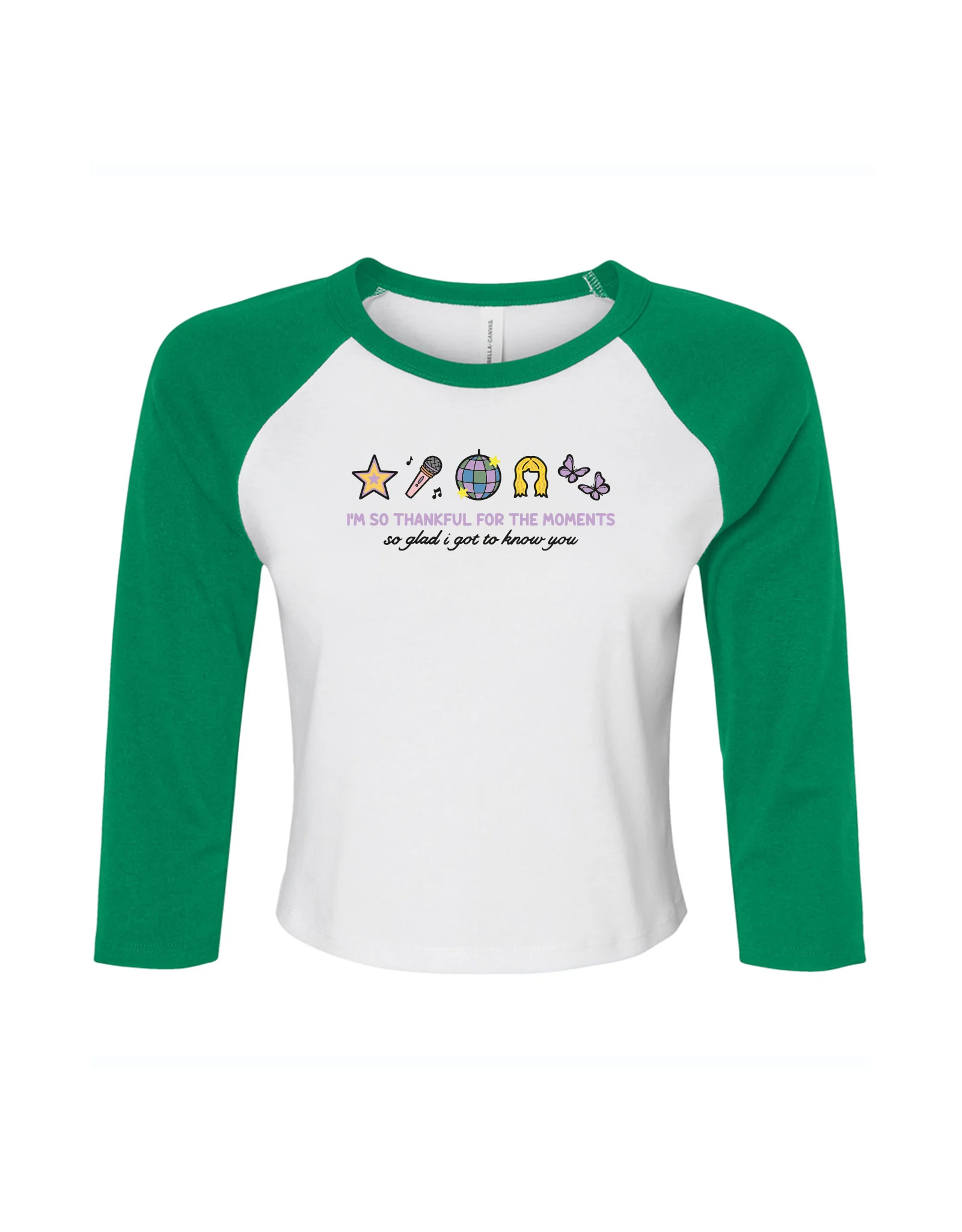 Hannah Icons Embroidered Micro Rib 3/4 Sleeve Tee - Image 5