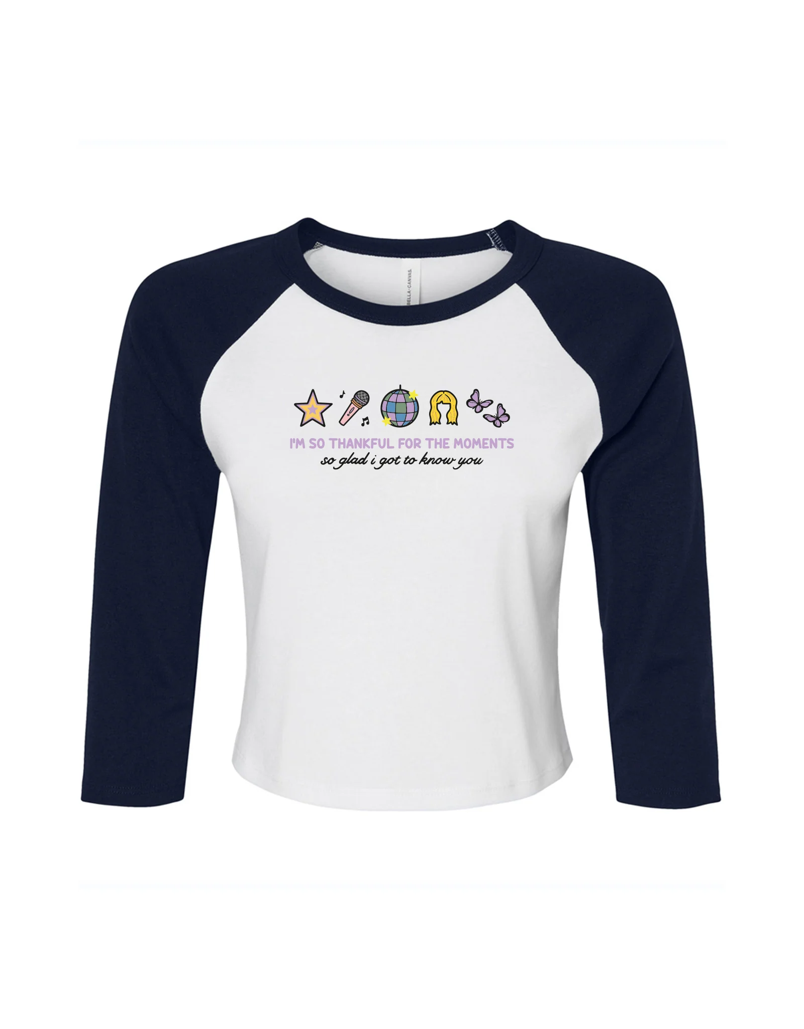 Hannah Icons Embroidered Micro Rib 3/4 Sleeve Tee - Image 6