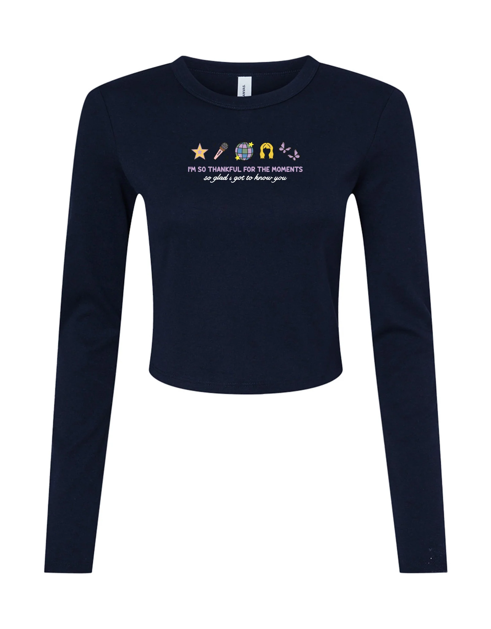 Hannah Icons Embroidered Micro Rib Long Sleeved Tee - Image 3