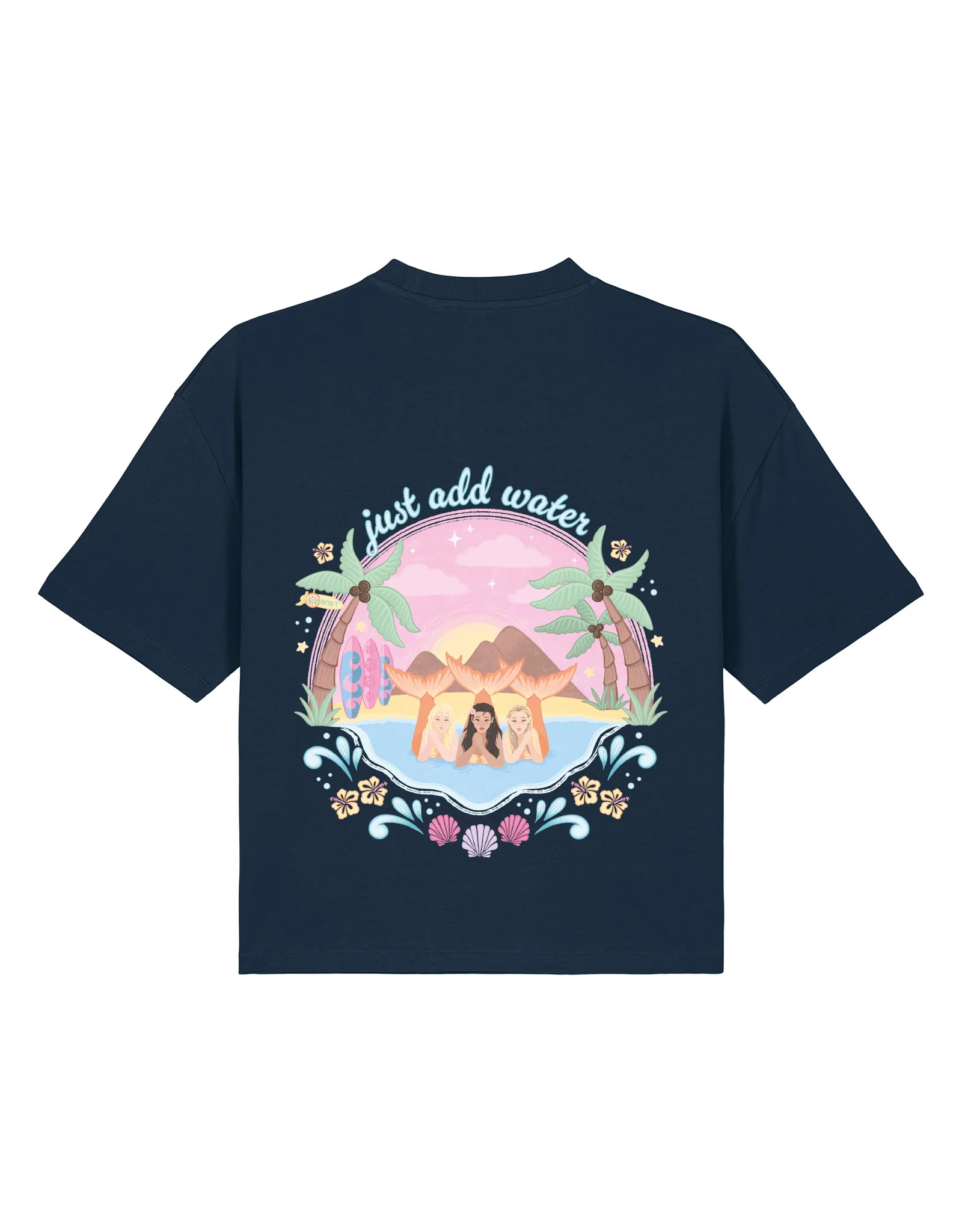 Just Add Water Boxy Organic Cotton Tee - Image 14