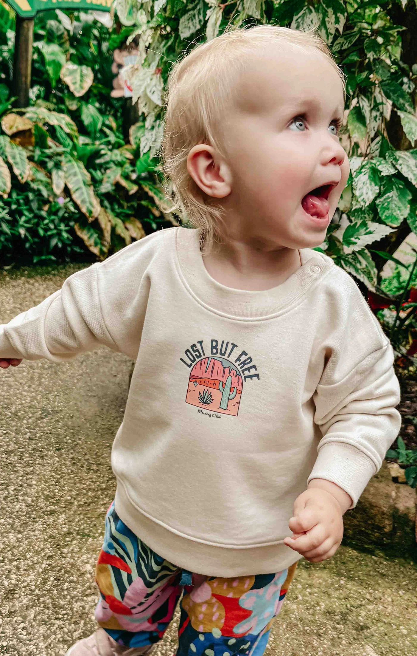 Lost But Free Organic Cotton Childrens Sweatshirt - Image 4
