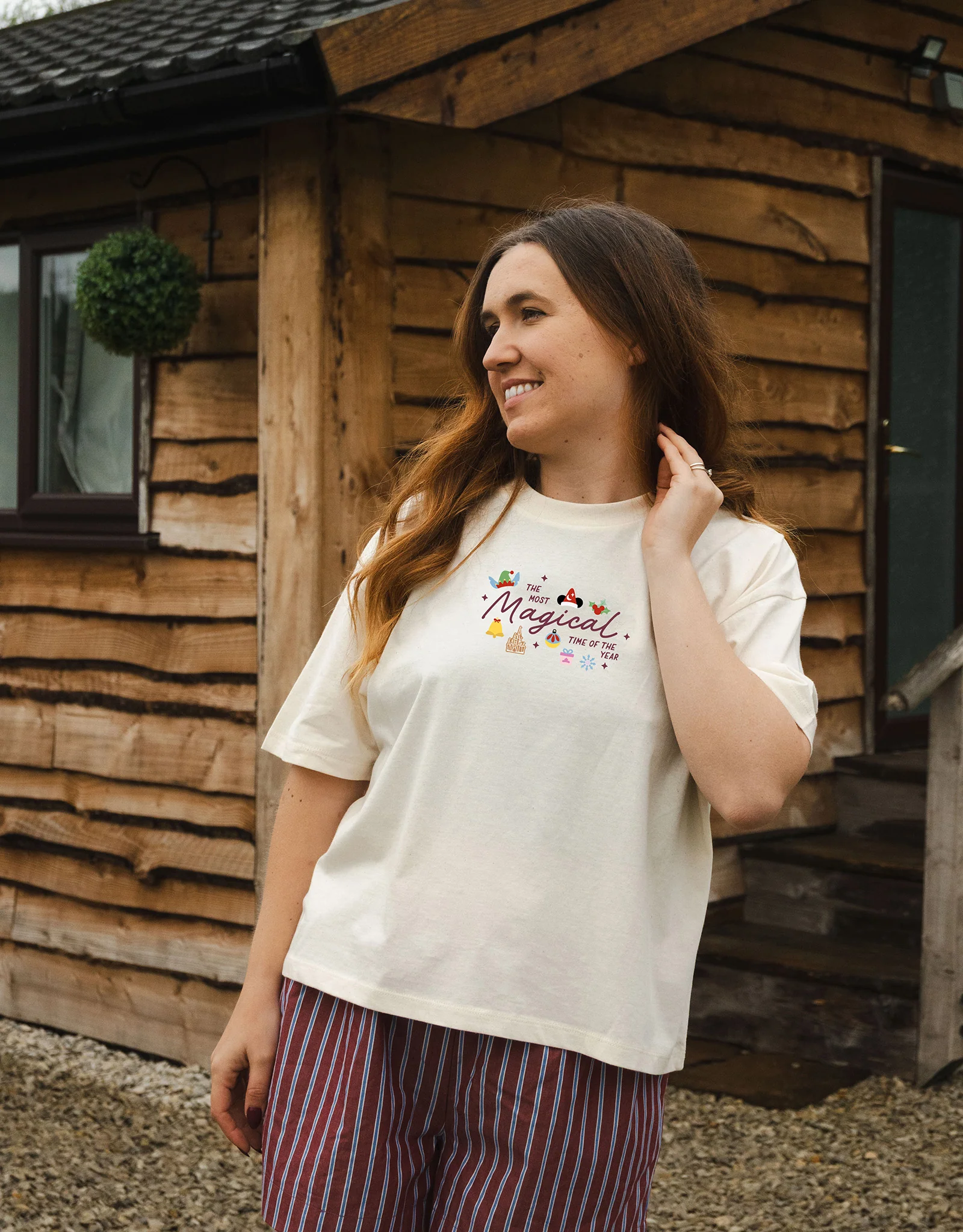 Magical Embroidered Boxy Organic Cotton Tee - Image 3