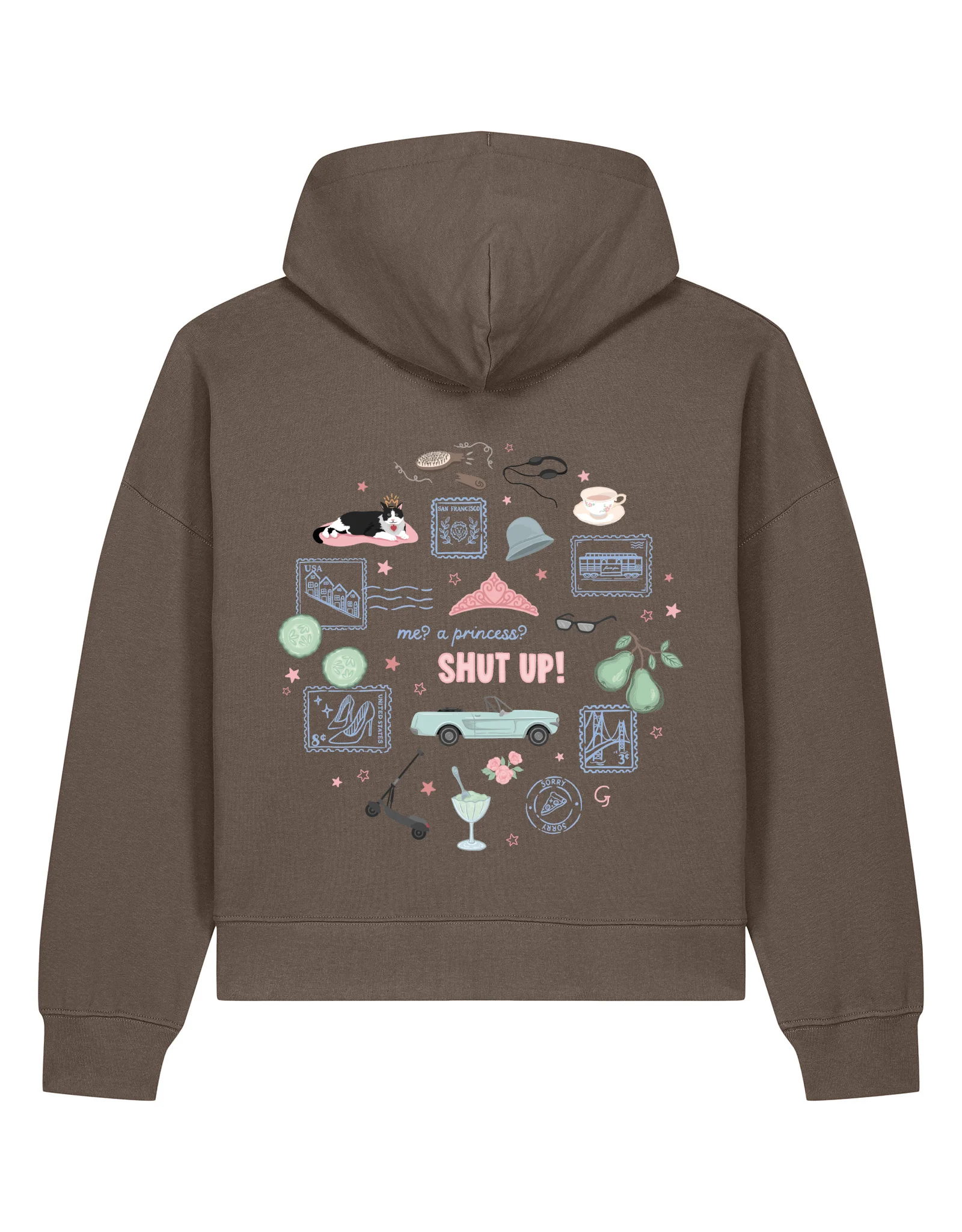 Princess Diaries Boxy Organic Cotton Hoodie - Image 7
