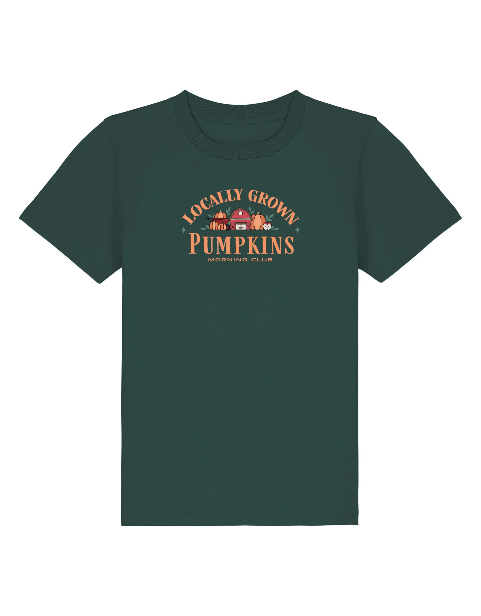 Pumpkins Embroidered Organic Cotton Childrens T-Shirt - Image 7