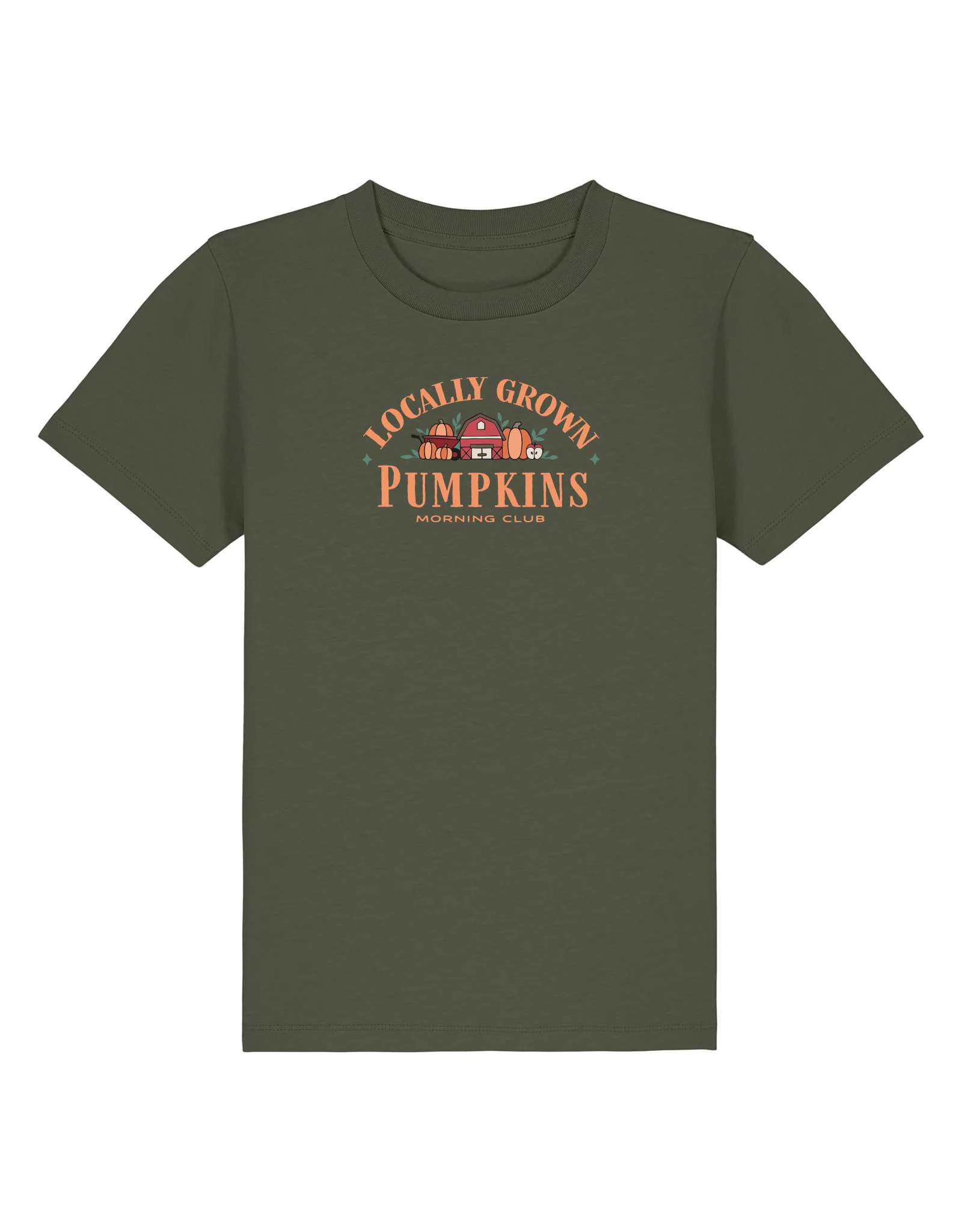 Pumpkins Embroidered Organic Cotton Childrens T-Shirt - Image 8
