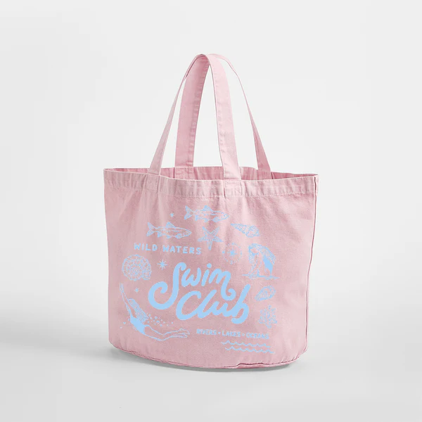 Swim Club Vintage Recycled Cotton Beach Bag - Image 7