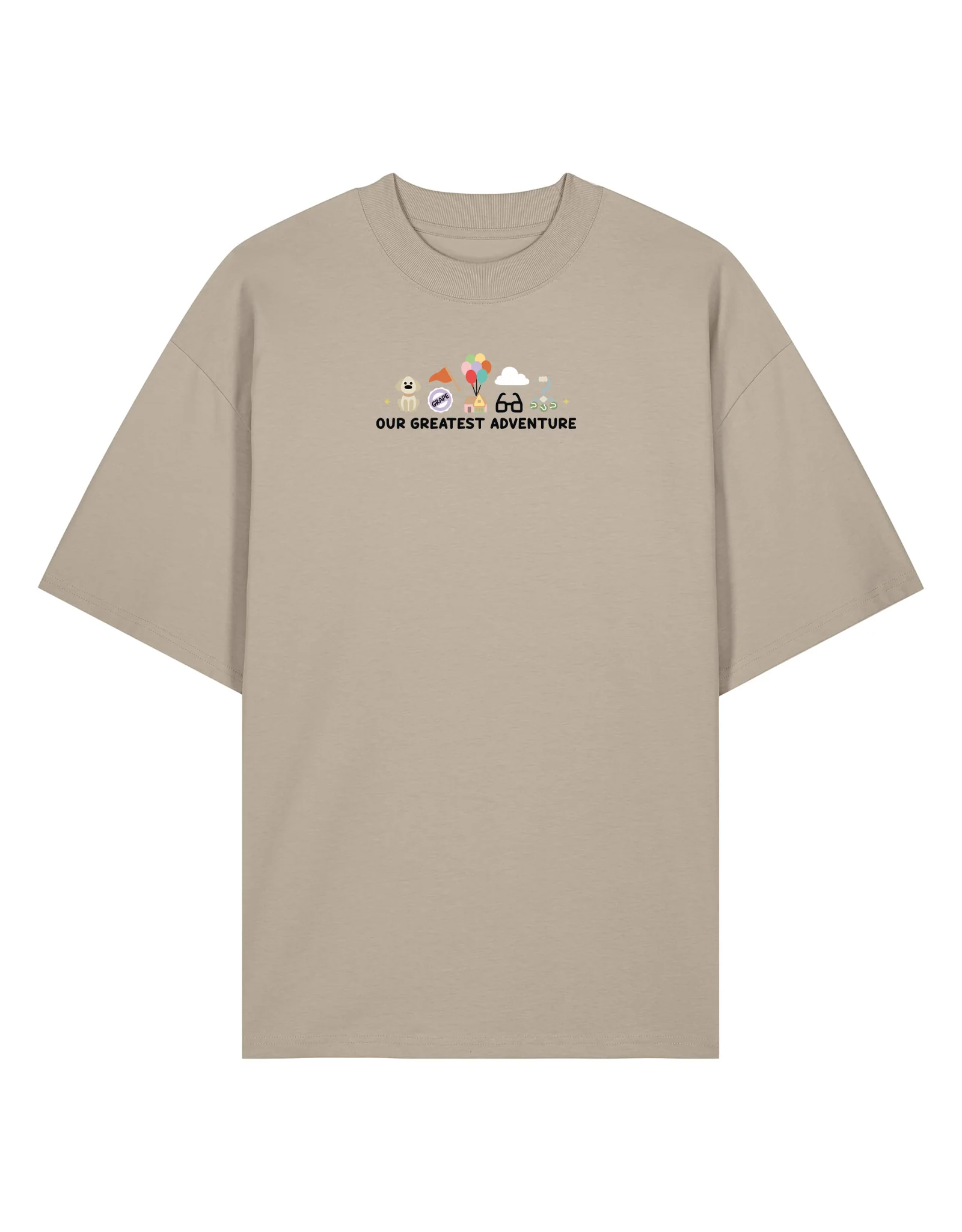 Up Embroidered Oversized Organic Cotton T-Shirt - Image 5